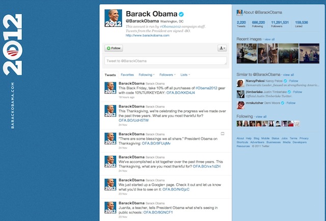 Obama @ Twitter