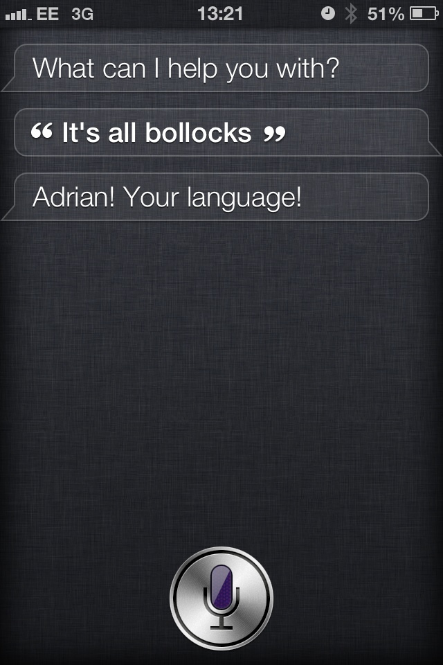 Exemple de “conversation” avec Siri - (CC) Adrian Milliner