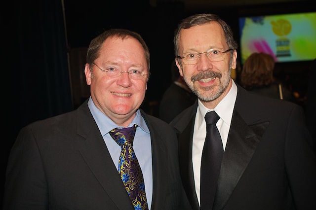 John Lasseter (à gauche) et Ed Catmull - (CC) Jeff Heusser